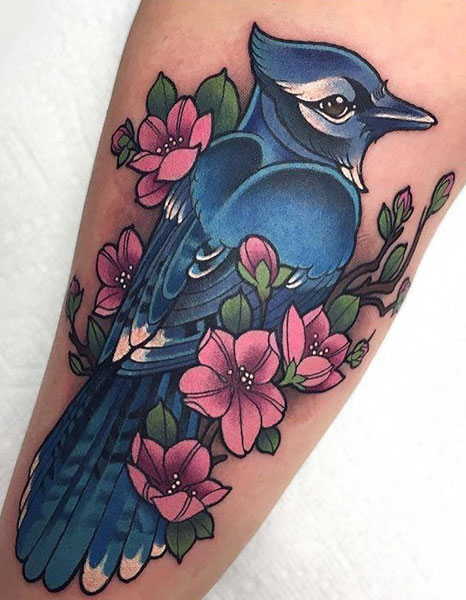 Blue Jay Tattoo Meaning with Ideas and Design