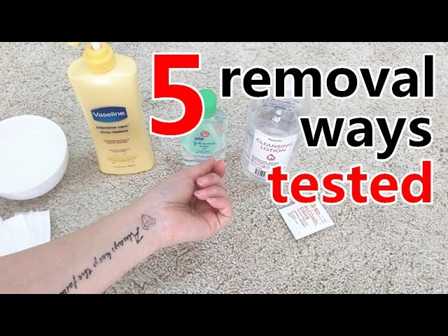 How Do You Remove Fake Tattoos